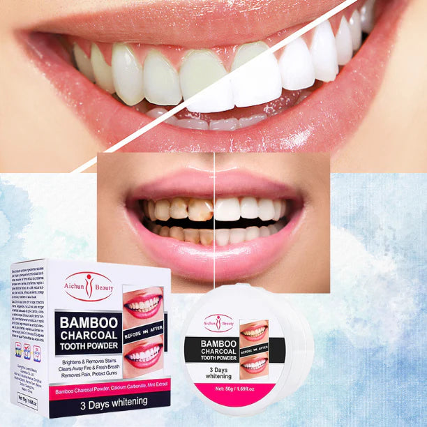 POLVO DENTAL BLANQUEADOR CARBON D BAMBU