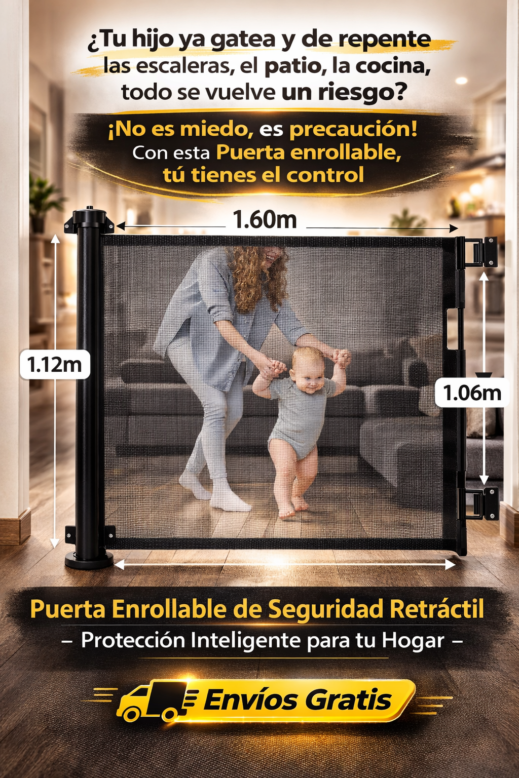 Puerta Enrollable de Seguridad Retráctil